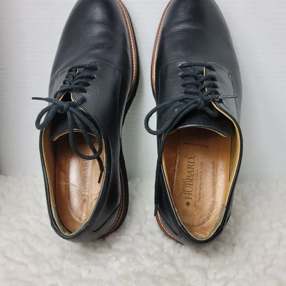 Samuel Hubbard Men's Size 11.5  Founder Shoes Black Leather M2100-048